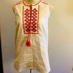 J.Crew White beach tunic